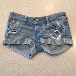Hollister Distressed Shorts w/ Peak-A-Boo Pockets